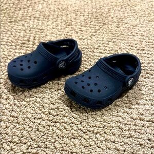 Kids Navy Blue Clogs